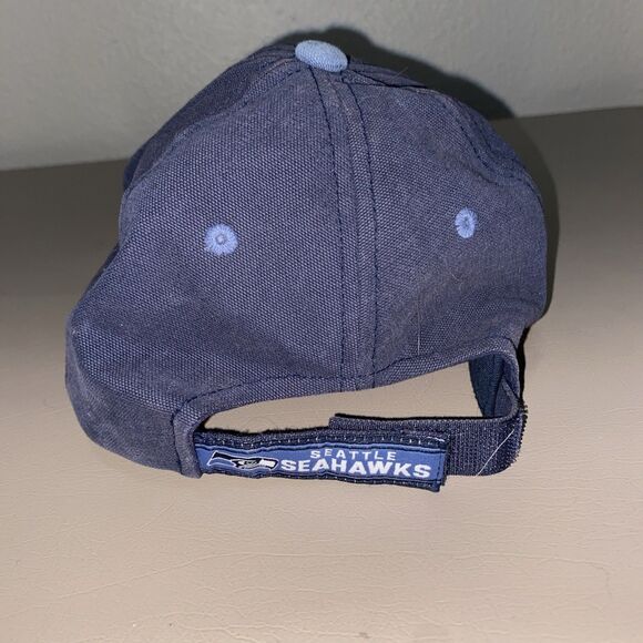 VTG NFL Seattle Seahawks Ball Cap OS Blue - Picture 3 of 4